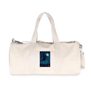 Gaming Halloween Katze als Hexe - Recycelte Canvas-Sporttasche von Stanley/Stella - Naturweiß - Vorne