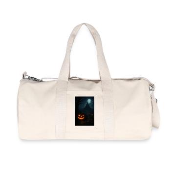 Halloween Horror Jack o Lantern - Recycelte Canvas-Sporttasche von Stanley/Stella - Naturweiß - Vorne