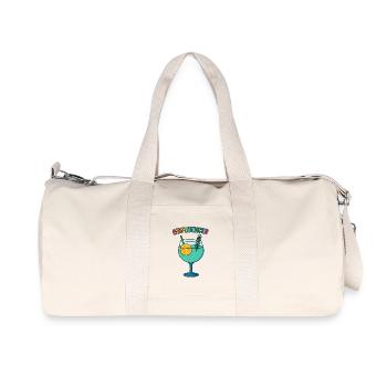GinInfluencer Cocktail Illustration Gin - Sac de sport en toile recyclée Stanley/Stella - blanc naturel - Devant
