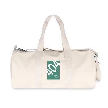 Error 404 Motivation Not Found - Recycelte Canvas-Sporttasche von Stanley/Stella - Naturweiß - Vorne