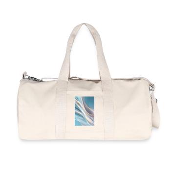 Abstract Light Waves - Recycled Canvas Sports Bag by Stanley/Stella - natural - Front