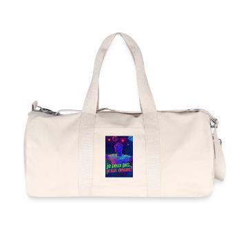 Techno - Sac de sport en toile recyclée Stanley/Stella - blanc naturel - Devant
