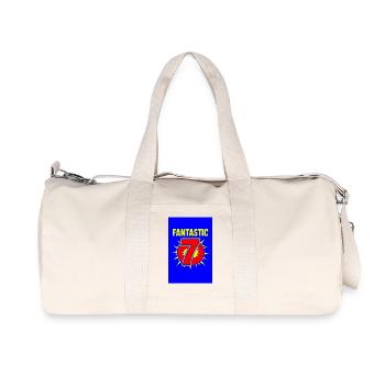 Fantastic 7 Retro Burst - Sac de sport en toile recyclée Stanley/Stella - blanc naturel - Devant