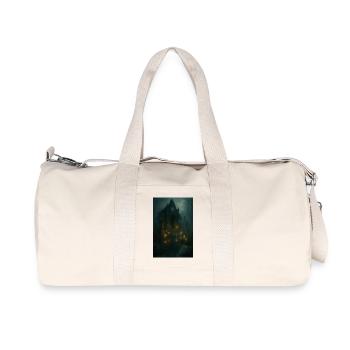 Gotische Ruine im Mondlicht - Recycelte Canvas-Sporttasche von Stanley/Stella - Naturweiß - Vorne