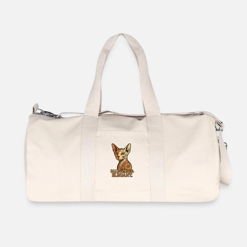 Sphynx Cat - Recycelte Canvas-Sporttasche von Stanley/Stella - Naturweiß