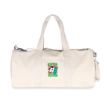 Licorne magique Go Vegan - Sac de sport en toile recyclée Stanley/Stella - blanc naturel - Devant