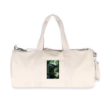 Illustration of a snake - Recycled Canvas Sports Bag by Stanley/Stella - natural - Front