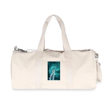Sillage océanique en spirale - Sac de sport en toile recyclée Stanley/Stella - blanc naturel - Devant