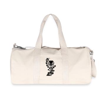 Bouddha avec couronne de fleurs -- Âme - Sac de sport en toile recyclée Stanley/Stella - blanc naturel - Devant