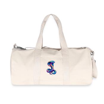 Colored snake in neon palette - Recycled Canvas Sports Bag by Stanley/Stella - natural - Front