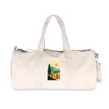 Minimalist Mountain Adventure - Recycled Canvas Sports Bag by Stanley/Stella - natural - Front