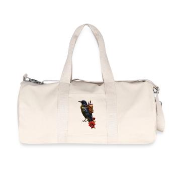 Steampunk Raven with Alchemy Backpack - Recycled Canvas Sports Bag by Stanley/Stella - natural - Front