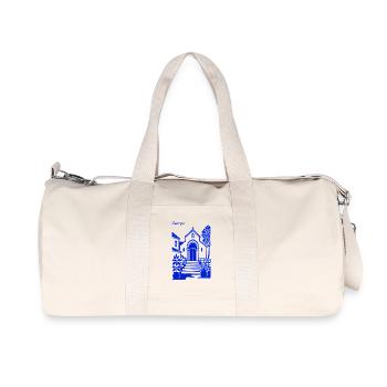 Georgia Blue Church Steps - Recycled Canvas Sports Bag by Stanley/Stella - natural - Front