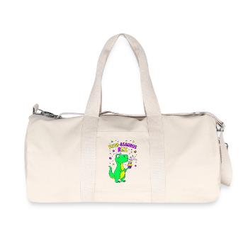 Four-asaurus Rex 4 Birthday - Recycled Canvas Sports Bag by Stanley/Stella - natural - Front