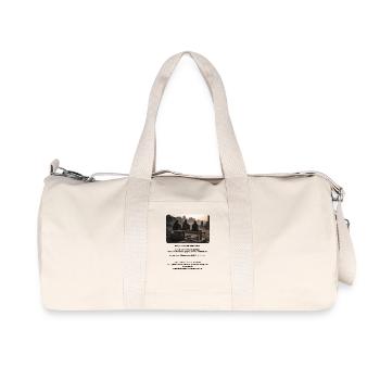 Ruinenlager im Abendlicht - Recycelte Canvas-Sporttasche von Stanley/Stella - Naturweiß - Vorne