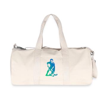 Simple floorball idea for floorball - Recycled Canvas Sports Bag by Stanley/Stella - natural - Front
