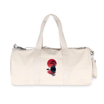 Île du Coucher de Soleil Zen Rouge - Sac de sport en toile recyclée Stanley/Stella - blanc naturel - Devant
