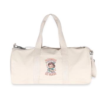 ER Nurse Morning Is Not My Time Frontline Nurse - Recycled Canvas Sports Bag by Stanley/Stella - natural - Front