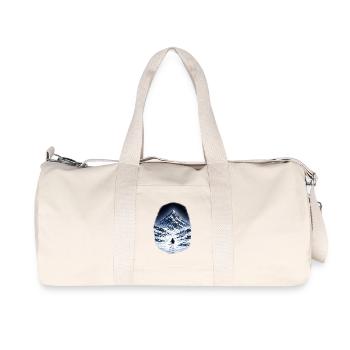 But why Penguin - Recycled Canvas Sports Bag by Stanley/Stella - natural - Front