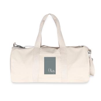 Modern Minimal Poster – Okay - Recycled Canvas Sports Bag by Stanley/Stella - natural - Front