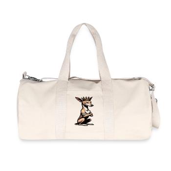Podenco Podencos Podencoliebhaber Podencobesitzer - Recycelte Canvas-Sporttasche von Stanley/Stella - Naturweiß - Vorne