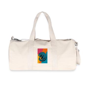 Pangolin Pop Art - Recycled Canvas Sports Bag by Stanley/Stella - natural - Front