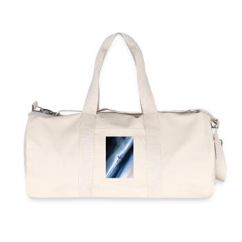 Blue Diagonal Snow Rider - Recycled Canvas Sports Bag by Stanley/Stella - natural - Front