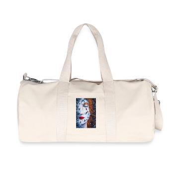 Wintertraum auf der Haut Miniaturmärchen - Recycelte Canvas-Sporttasche von Stanley/Stella - Naturweiß - Vorne