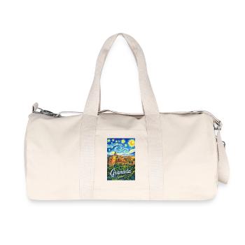 Granada Spain - Recycelte Canvas-Sporttasche von Stanley/Stella - Naturweiß - Vorne