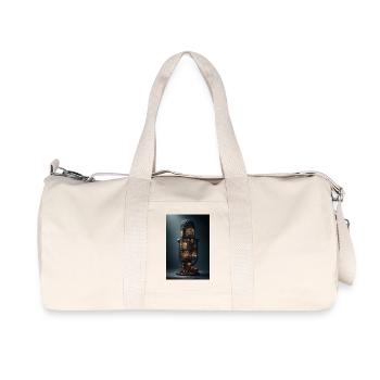 Tour de la bibliothèque dans un dôme de verre - Sac de sport en toile recyclée Stanley/Stella - blanc naturel - Devant