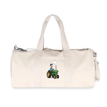 Héros Tracteurs Cultivant des Armes - Sac de sport en toile recyclée Stanley/Stella - blanc naturel - Devant