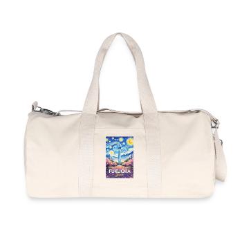 Fukuoka Japan - Recycelte Canvas-Sporttasche von Stanley/Stella - Naturweiß - Vorne