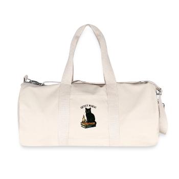 Stille Magie Katze - Recycelte Canvas-Sporttasche von Stanley/Stella - Naturweiß - Vorne