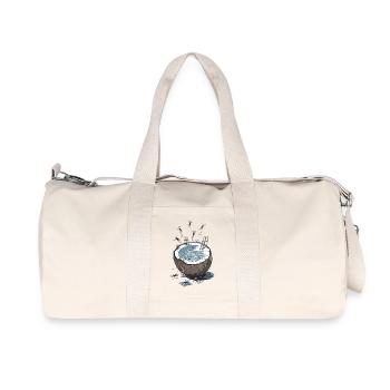 Kokosnusspool Sprungparty - Recycelte Canvas-Sporttasche von Stanley/Stella - Naturweiß - Vorne