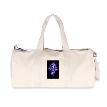 Purple Haunted Cannon Halloween - Recycled Canvas Sports Bag by Stanley/Stella - natural - Front