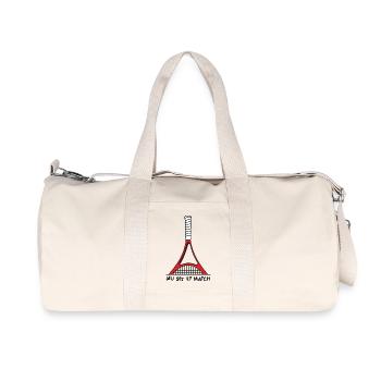 French Tennis Open - Sac de sport en toile recyclée Stanley/Stella - blanc naturel - Devant