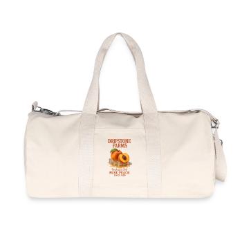 Peach Fruit Summer Retro - Recycled Canvas Sports Bag by Stanley/Stella - natural - Front