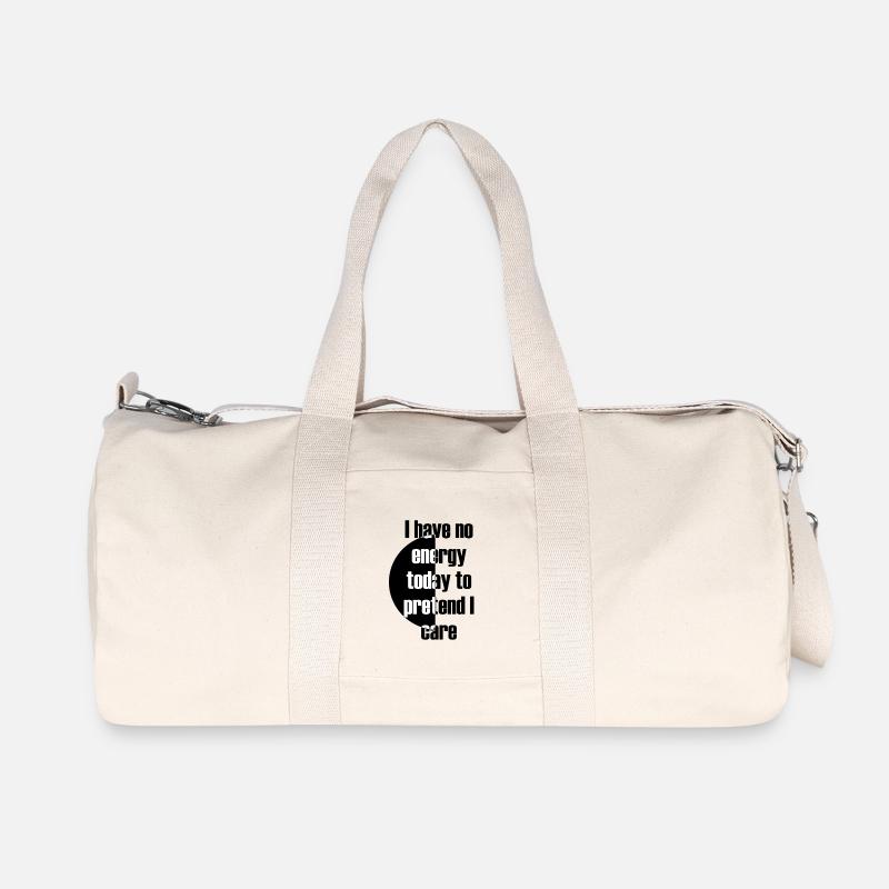 Lustige Inschrift - Recycelte Canvas-Sporttasche von Stanley/Stella - Naturweiß
