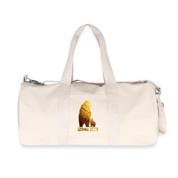 Mama Bear Gold Foil - Recycled Canvas Sports Bag by Stanley/Stella - natural - Front