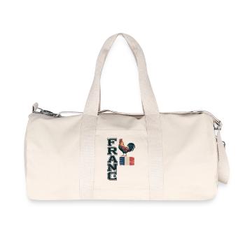Drapeau vintage de France - Sac de sport en toile recyclée Stanley/Stella - blanc naturel - Devant