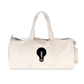 Licht, Strom, Glühbirne, Innovation - Recycelte Canvas-Sporttasche von Stanley/Stella - Naturweiß - Vorne