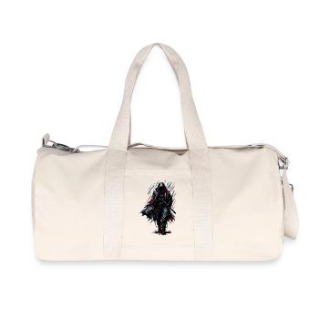 Black Shadow Fighter - Recycled Canvas Sports Bag by Stanley/Stella - natural - Front