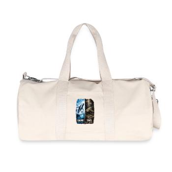 Same Ocean. Two Futures. – Humpback whale - Recycled Canvas Sports Bag by Stanley/Stella - natural - Front