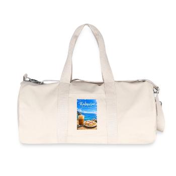 Guten Morgen Griechenland Kalimera Küsten Café - Recycelte Canvas-Sporttasche von Stanley/Stella - Naturweiß - Vorne