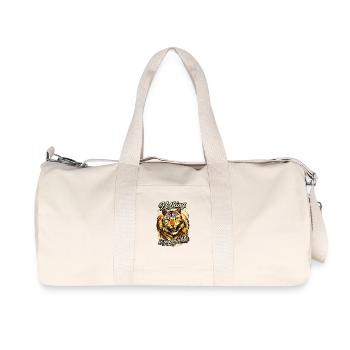Tiger im Farbenzauber – Nothing is Impossible - Recycelte Canvas-Sporttasche von Stanley/Stella - Naturweiß - Vorne