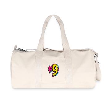 Neon Graffiti Nine - Recycled Canvas Sports Bag by Stanley/Stella - natural - Front