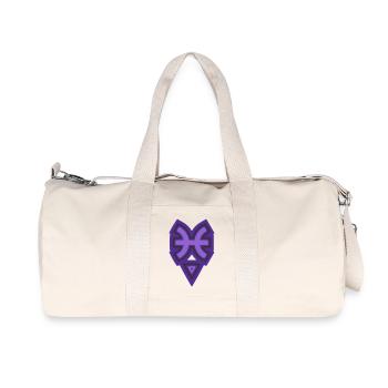 Zodiac Tribal Pisces and Water - Recycled Canvas Sports Bag by Stanley/Stella - natural - Front