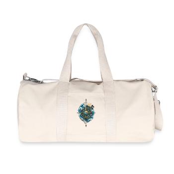 Boussole Polynésienne - Esprit Océan & Voyage - Sac de sport en toile recyclée Stanley/Stella - blanc naturel - Devant