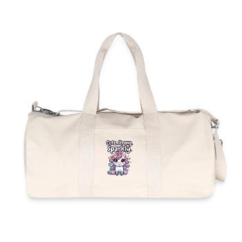 Étincelle de Fitness Unicorn - Sac de sport en toile recyclée Stanley/Stella - blanc naturel - Devant