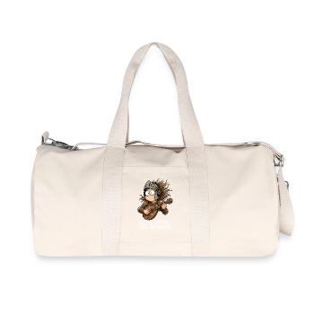 Mittelalter Metal – Leise Geht Anders - Recycelte Canvas-Sporttasche von Stanley/Stella - Naturweiß - Vorne